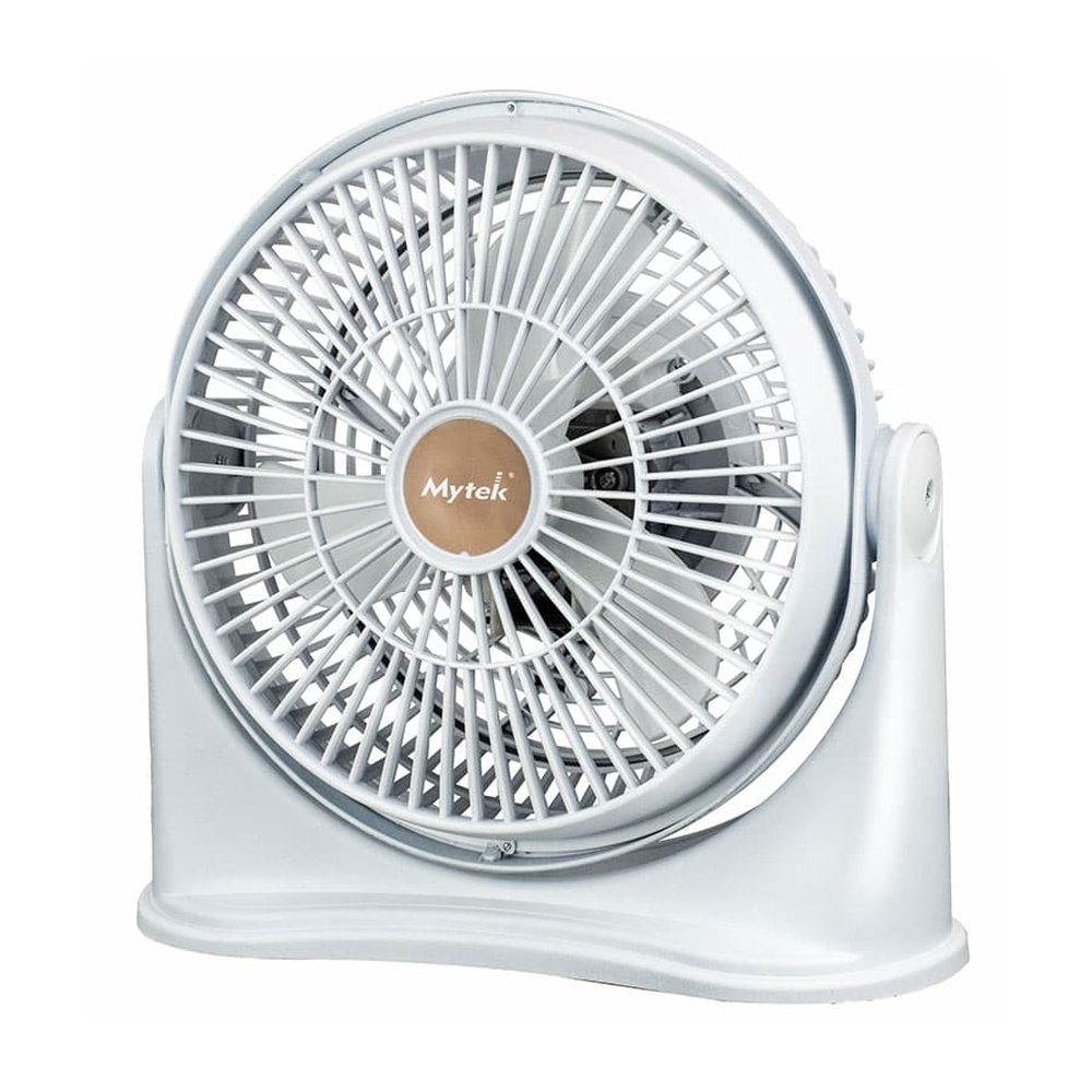 VENTILADOR MYTEK 3354 ESCRITORIO 8 PUL 3 VEL PLASTICO BLANCO